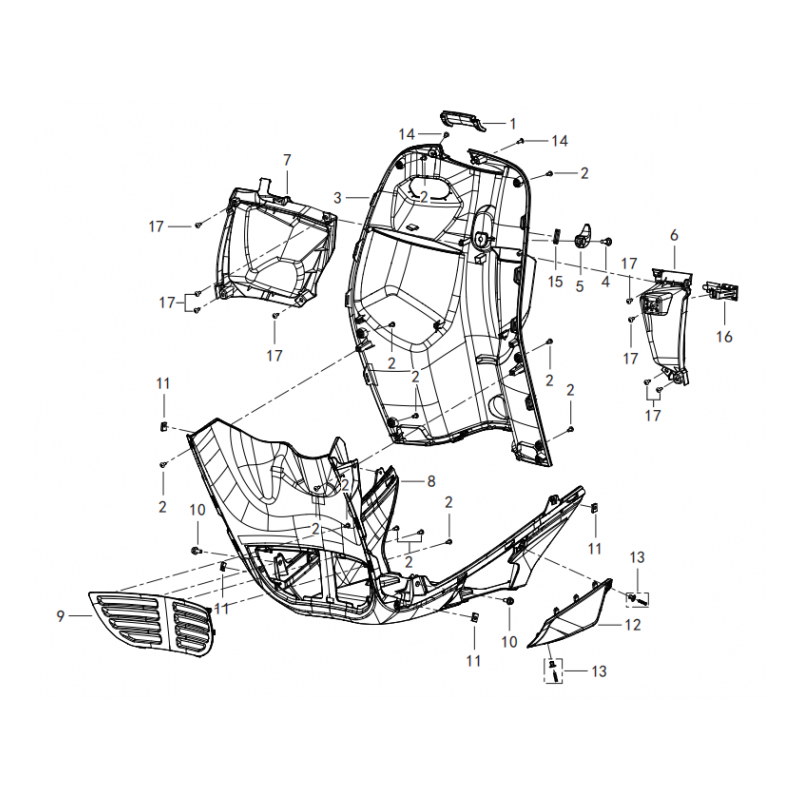 Tablier / Bas de Caisse