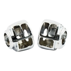 DESTOCKAGE !! Ensemble de boîtier d'interrupteur Chrome pour Harley