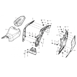 Selle / Coque Arrière