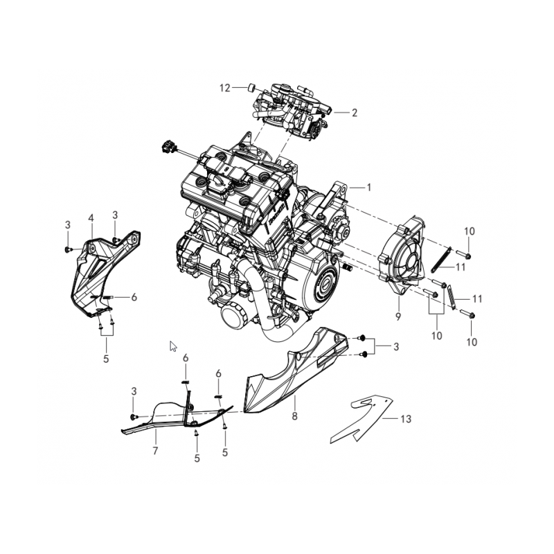 Moteur / Injection / Sabot Moteur