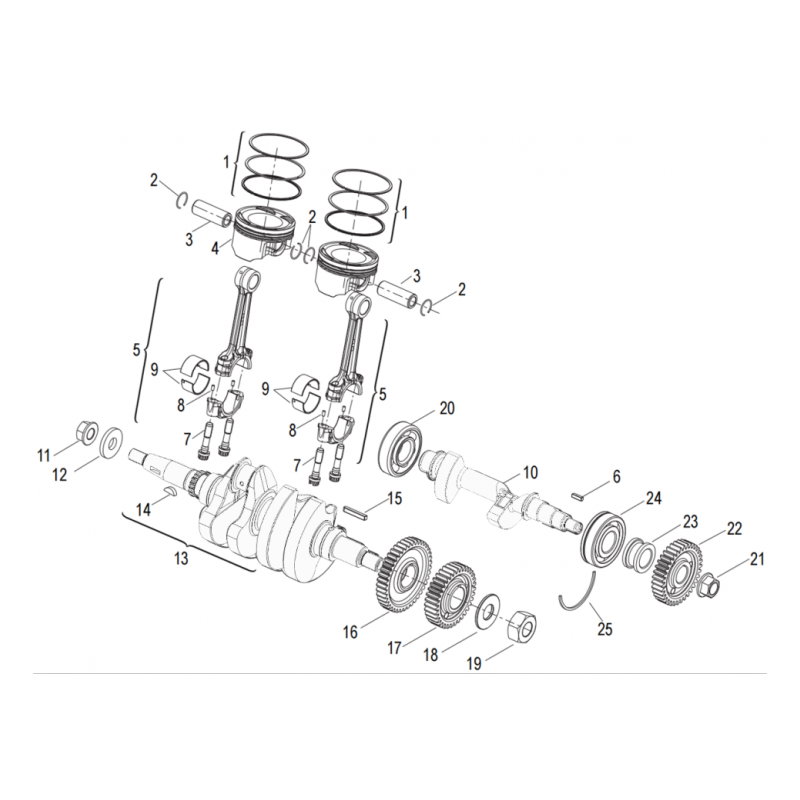 Vilbrequin / Pistons
