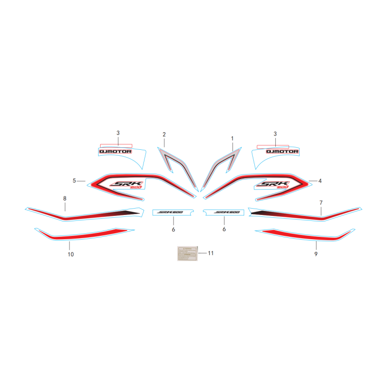 Sticker Modèle Rouge