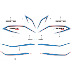 Sticker Modèle Bleu