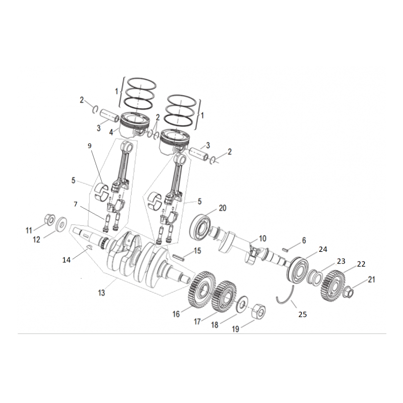 Vilebrequin / Piston