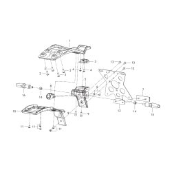 Support de Plaque / Clignotants Arrière