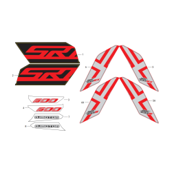 Sticker Modèle Rouge