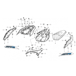 Selle Passager / Coque Arrière