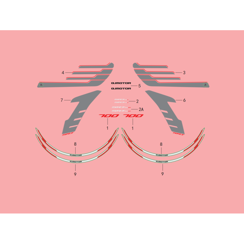 Sticker Modèle Rouge