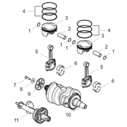 Vilebrequin / Pistons