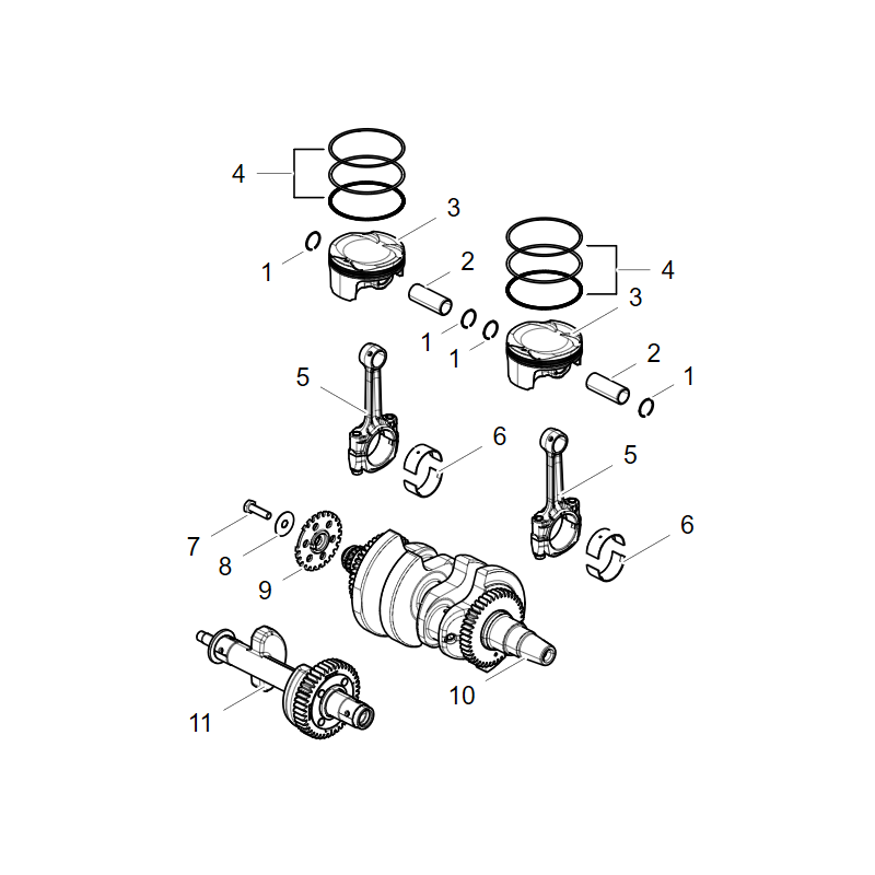 Vilebrequin / Pistons