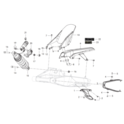 Amortisseur / Garde Boue Arrière