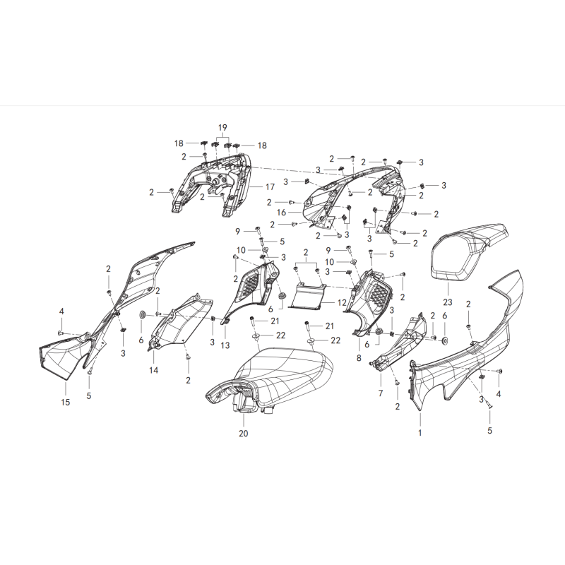 Coque Arriere / Selles