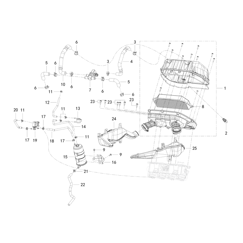 Boitier Filtre à Air / Canister