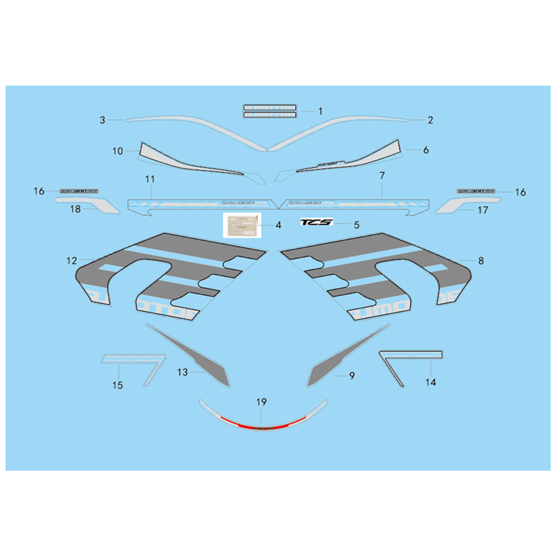 Sticker Modèle Rouge