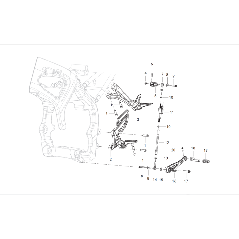 Reposes Pieds Gauche / Selecteur