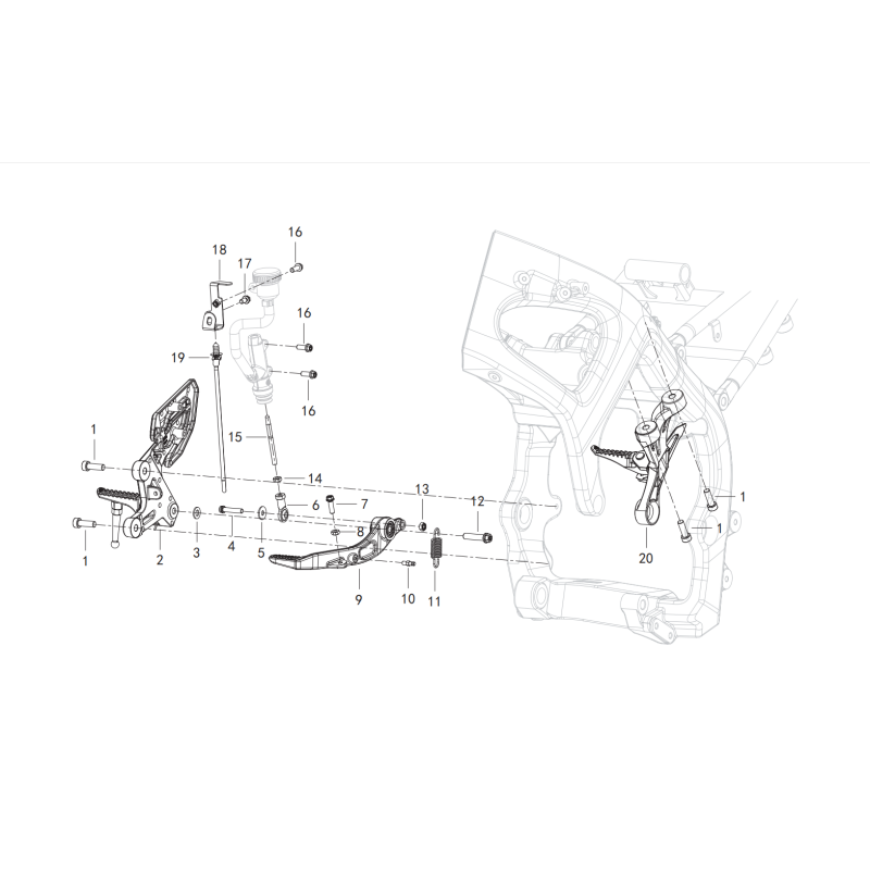 Reposes Pieds Droit / Pédale de Frein