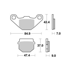 DESTOCKAGE Kit de Frein AV FE Brake Derbi / Aprilia 50cc