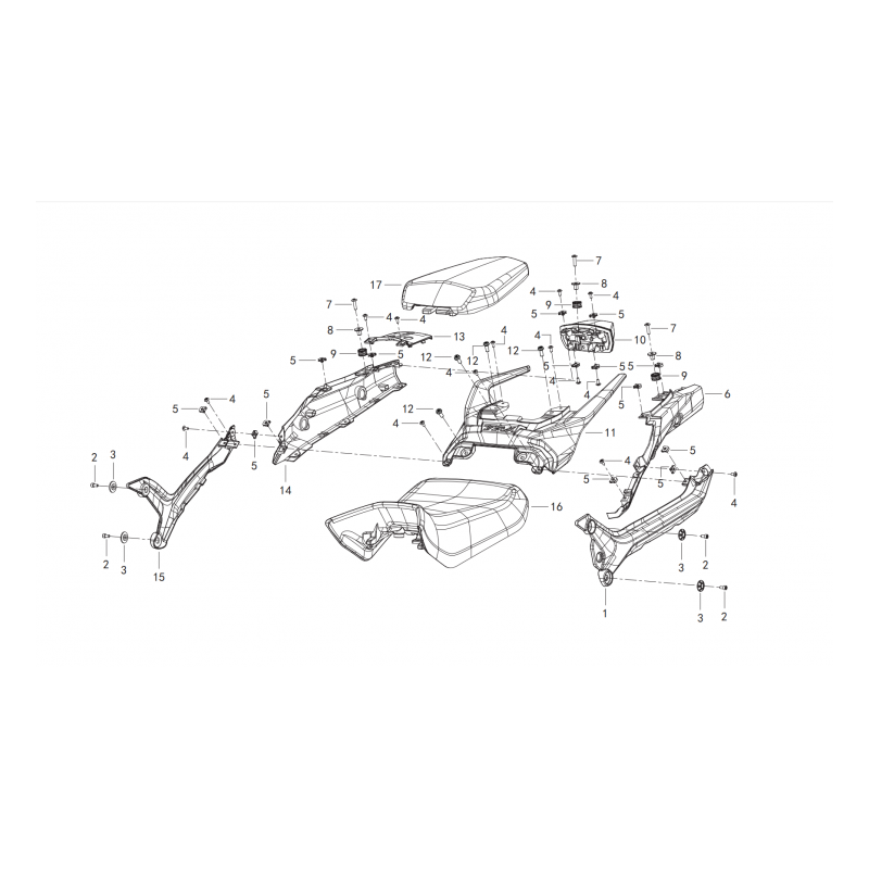 Coque Arrière / Selles