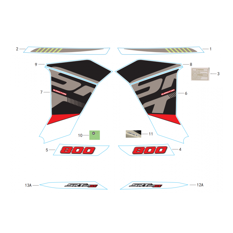 Sticker Version Gris/Rouge