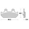DESTOCKAGE Kit de Frein AV FE Brake Suzuki 650 Burgman 2004-2012