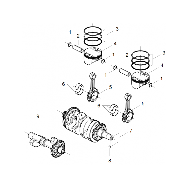 Vilebrequin / Pistons
