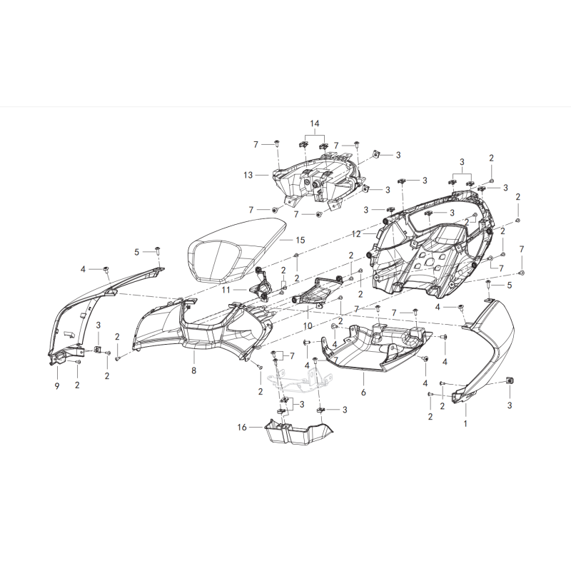 Coque Arrière / Selle Passager