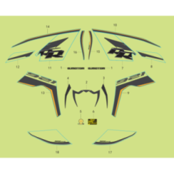 Sticker Modele Rouge