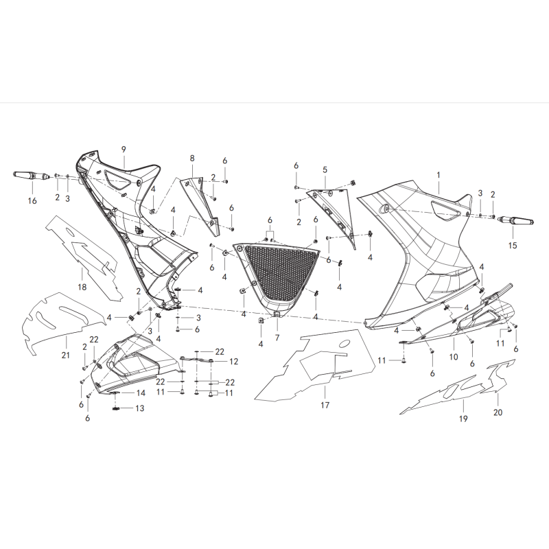 Carenage Lateraux / Clignotants Avant