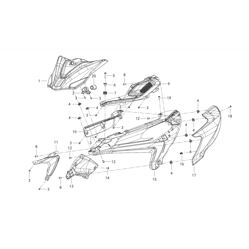 Carenage Avant Gauche / Clignotant