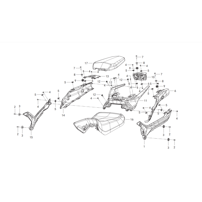 Coque Arrière / Selles