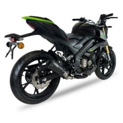 Silencieux Ixil Race Xtrem Black pour QJMOTOR SRK 125 R/SRK 125 S l BS2 Moto