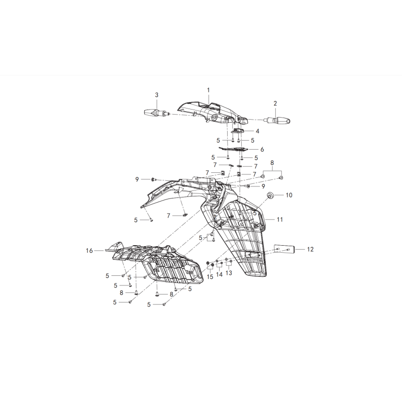 Garde Boue Arrière /Clignotants