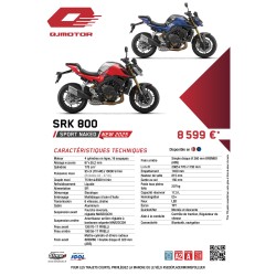 QJMOTOR SRK 800 Roadster 2026 : Le 4 Cylindres A2 de référence | BS2 Moto