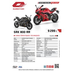 QJMOTOR SRK 800 RR 2025 | Sportive 4 Cylindres 95ch (A2) – BS2 Moto