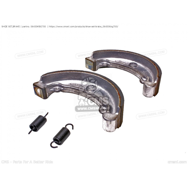 DESTOCKAGE !! Mâchoires de Frein Arrière OEM Honda CM125 (06430-KBG-700)