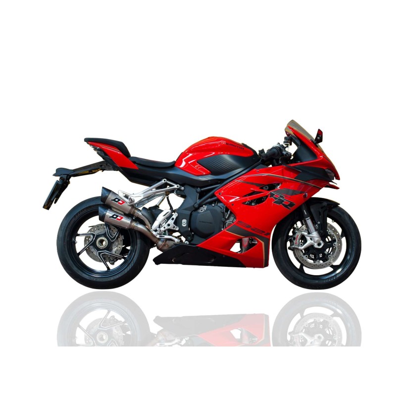 Demi-Ligne QD Exhaust Double Gunshot QJMOTOR SRK 921 RR