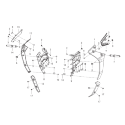 Cache Radiateur / Clignotants Avant