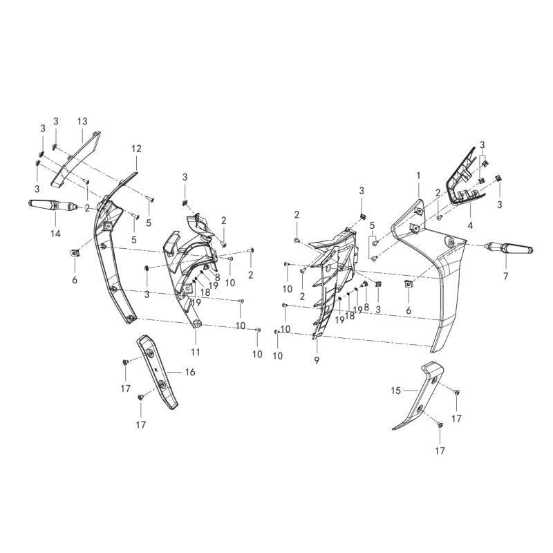 Cache Radiateur / Clignotants Avant