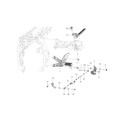 Ensemble Repose Pied Avant et Arrière Gauche