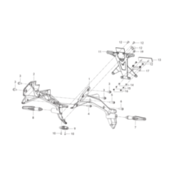 Support de Plaque / Clignotants Arrière