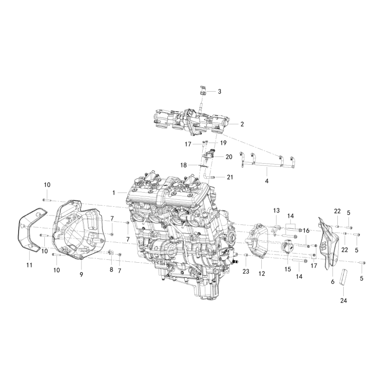 Moteur / Corps Injection