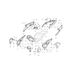 Selle / Coque Arrière