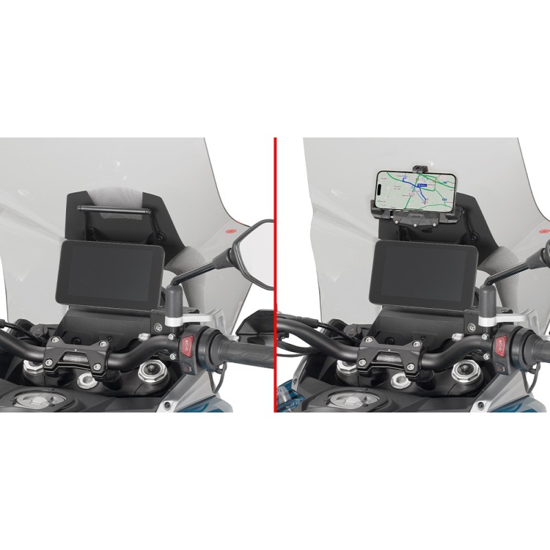Chassis Support Smartphone / GPS Givi QJMOTOR SRT 600 SX Chassis Support Smartphone / GPS Givi QJMOTOR SRT 600 SX