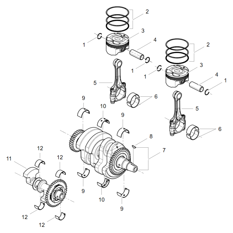 Vilbrequin / Pistons