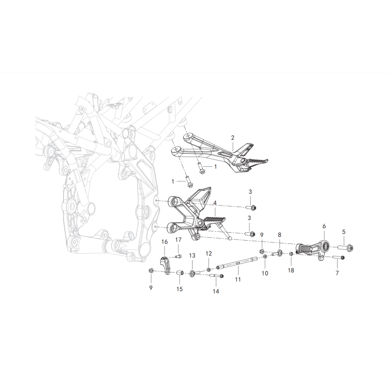 Repose Pied Gauche / Selecteur