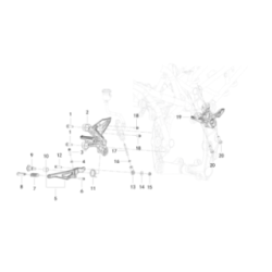 Repose Pied Droit / Pédale de Frein