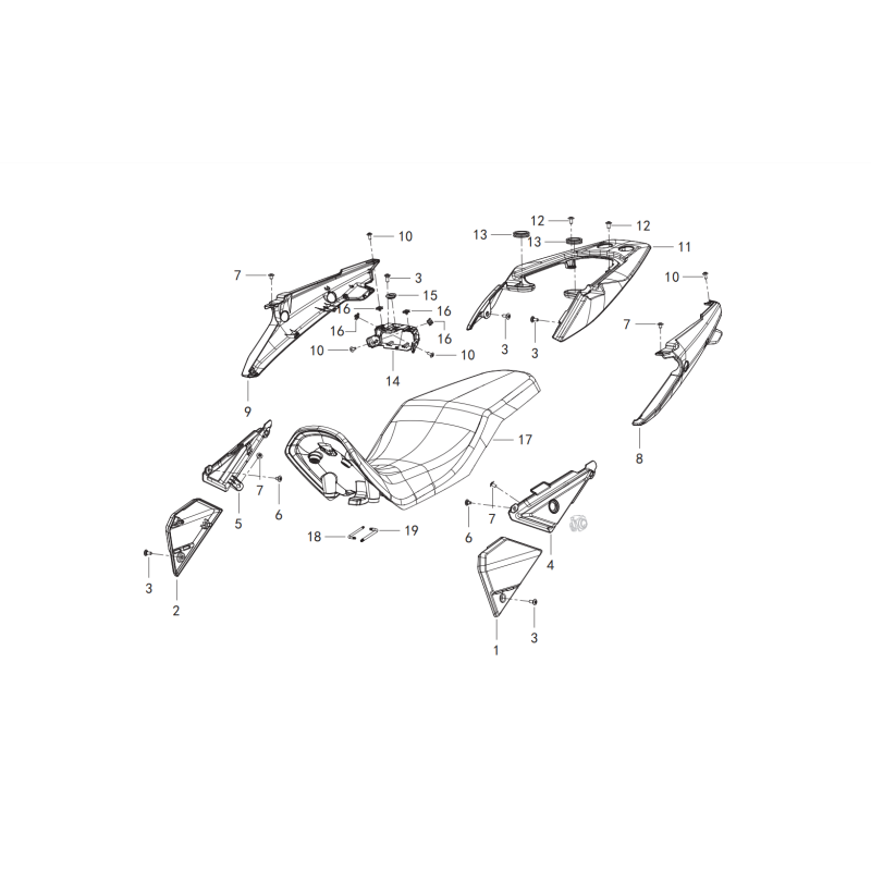 Coque Arrière / Selle