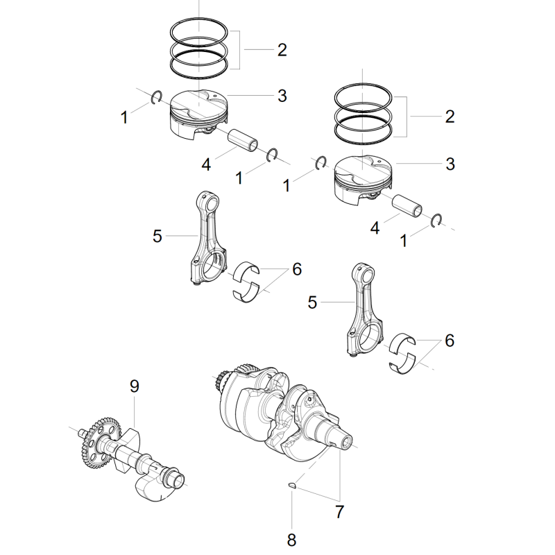Vilebrequin / Pistons
