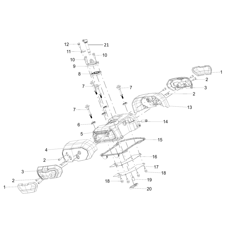 Cache Culbuteur Avant