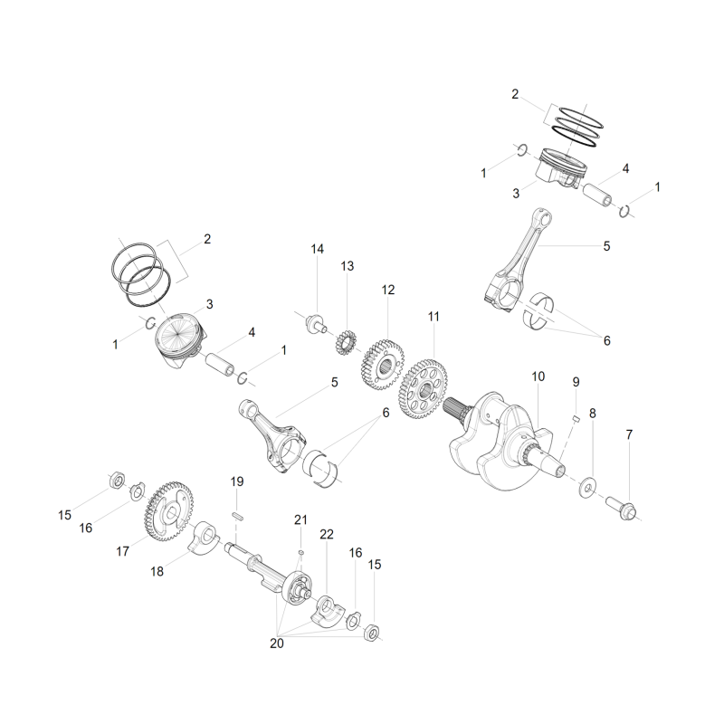 Vilebrequin / Pistons